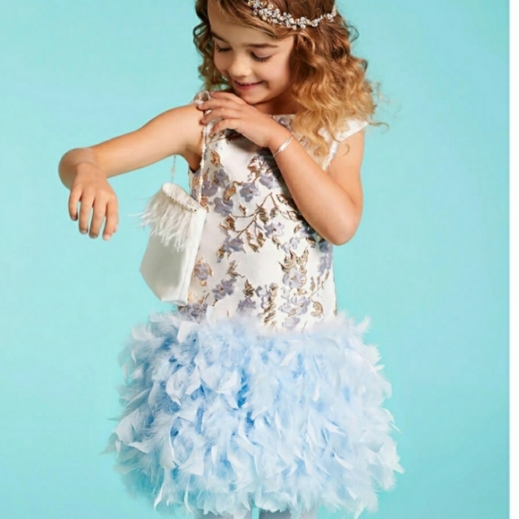 Chasing fireflies halabaloo feather party dress 6 7 8 12 - Picture 16 of 16